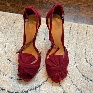 New Schutz velvet sandals